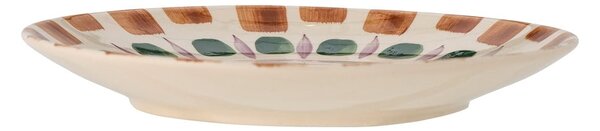 Zeleno-hnědý talíř z kameniny ø 27 cm Shama – Bloomingville