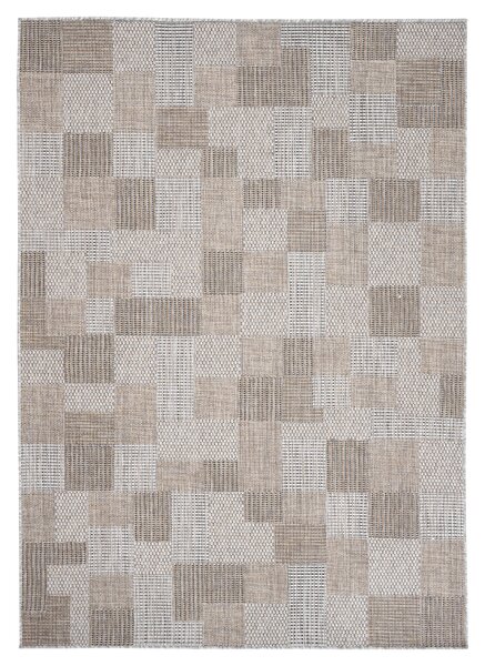 Makro Abra Kusový koberec Sisal MELISSA KM27A Kostky Geometrický šedý Rozměr: 60x100 cm