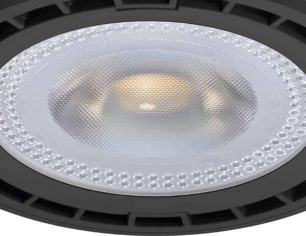 Halogenová LED žárovka GU10 teplá 3000k 6w 510 lm černá