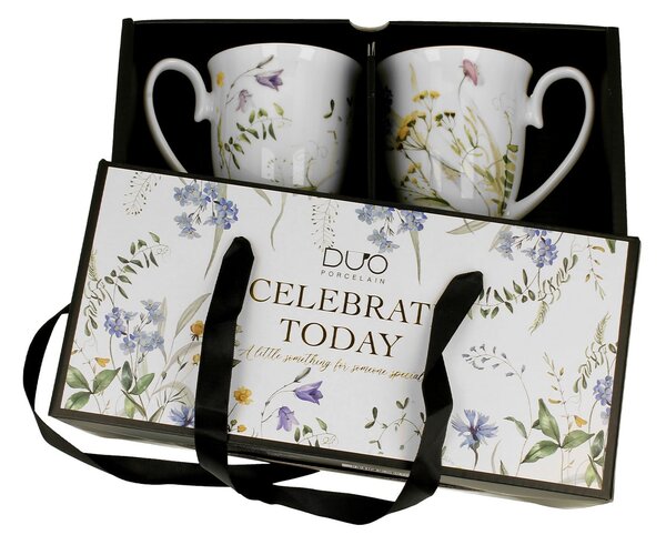 Porcelánový hrnek na noze Royal Melody 340 ml sada 2ks