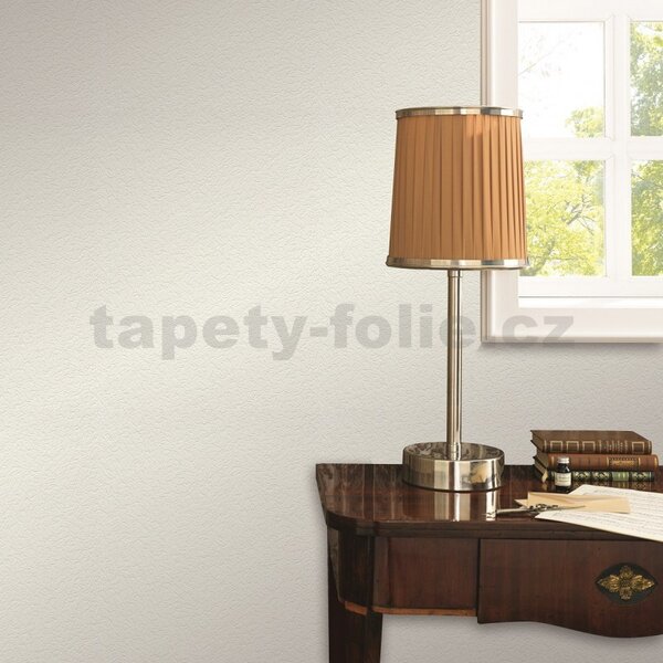 Vinylové tapety na zeď IMPOL 9843-1, rozměr 10,05 m x 0,53 m, hrubá struktura omítkoviny bílá, Erismann