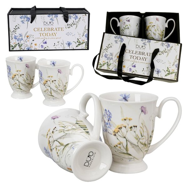 Porcelánový hrnek na noze Royal Melody 340 ml sada 2ks