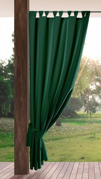 ZAHRADNÍ VODĚODOLNÝ ZÁVĚS NA POUTKÁCH GARDEN 155X260 CM ZELENÁ