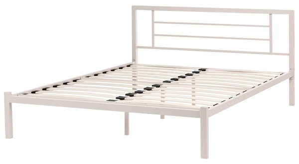 Postel Kov CUSSET 160 x 200 cm Světle béžová