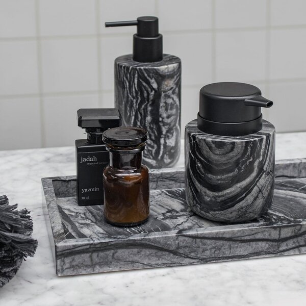 Černý mramorový dávkovač mýdla 0.2 l Marble – Mette Ditmer Denmark