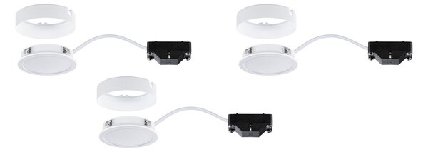 P 99989 LED přisazená nábytková svítidla sada Pukk bílá 3x3,5W teplá bílá 3ks sada vč. trafa - PAULMANN