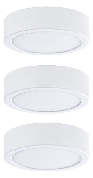 P 99989 LED přisazená nábytková svítidla sada Pukk bílá 3x3,5W teplá bílá 3ks sada vč. trafa - PAULMANN