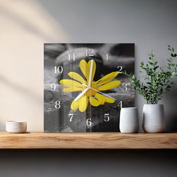 Skleněné hodiny Květ zskb-30x30-00090398