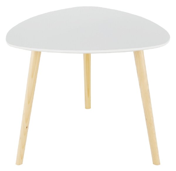Příruční stolek 48x40cm s konstrukcí z přírodního dřeva TK2147