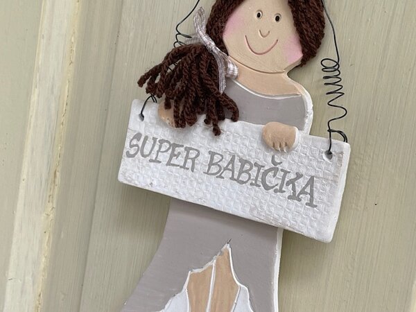 Elegantní super babička Nápis: Super babička