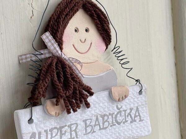 Elegantní super babička Nápis: Super babička