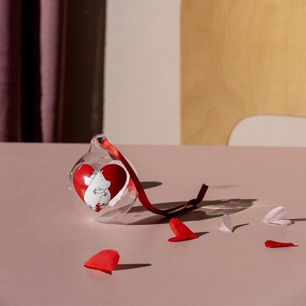 Muurla Vánoční ozdoba Moomin Heart 7cm