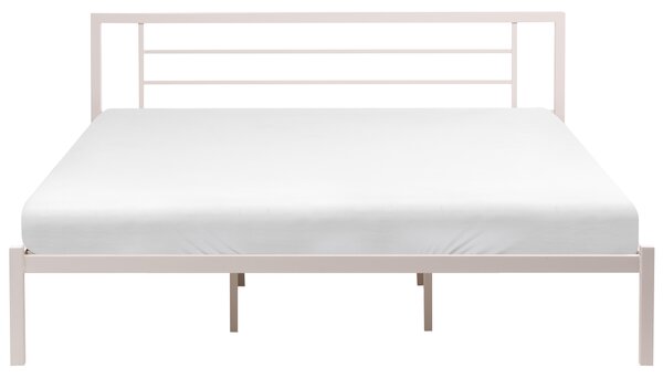Postel Kov CUSSET 180 x 200 cm Světle béžová
