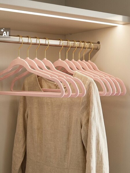 Sinsay - Ramínka se sametovým povrchem 10 pack - pastelová růžová