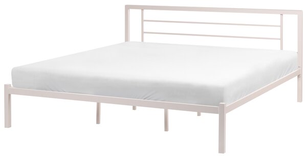 Postel Kov CUSSET 180 x 200 cm Světle béžová