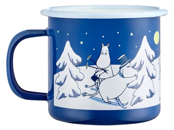 Muurla Hrnek Moomin Starry Night 0,37l, smalt / modrý
