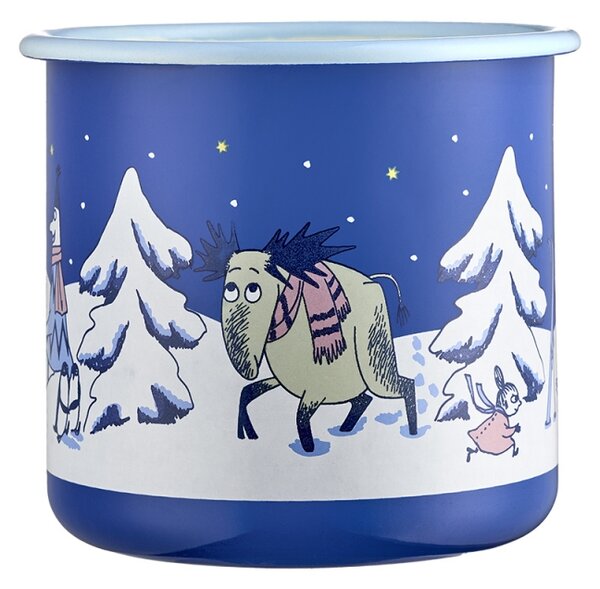 Muurla Hrnek Moomin Starry Night 0,8l, smalt / modrý
