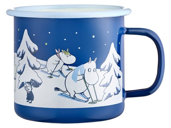 Muurla Hrnek Moomin Starry Night 0,37l, smalt / modrý