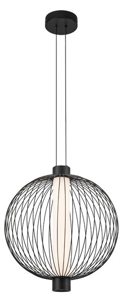 Závěsné svítidlo Kyoto, 1x černé drátěné stínítko, (fi 43cm), b