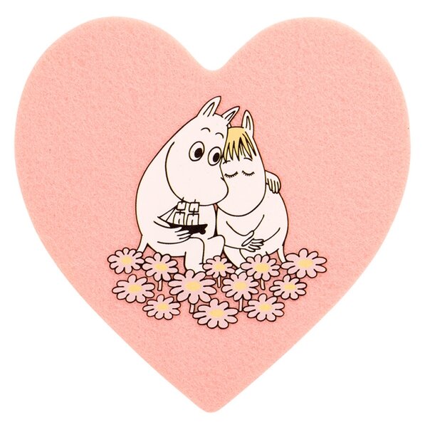 Muurla Set podtácků Moomin Together, 4ks / růžové