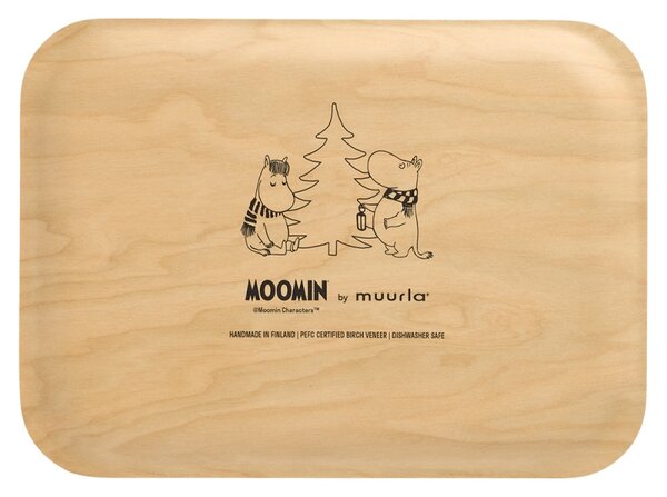 Muurla Podnos Moomin Snowfall 27x20cm, fialový