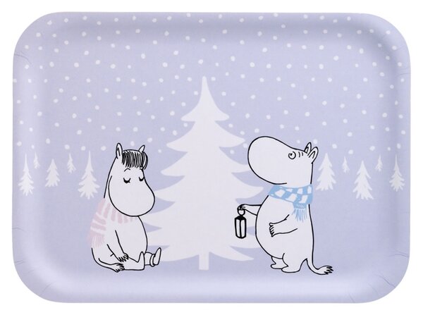 Muurla Podnos Moomin Snowfall 27x20cm, fialový