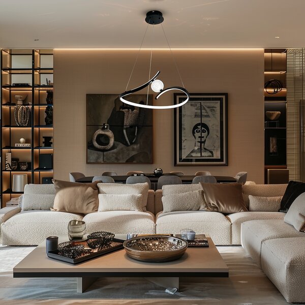 Závěsné LED svítidlo Perla, 1x LED 34w, 4000k, b