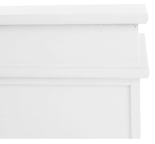 KONDELA Lavice s úložným prostorem, bílá, BLANCO