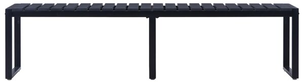 Zahradní lavice 180 cm PS deska černá