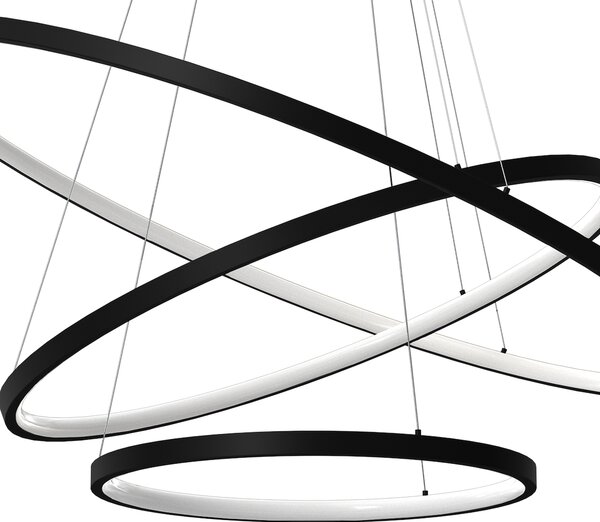 Závěsné LED svítidlo Hoop, 3x LED 93w, 4000k, b