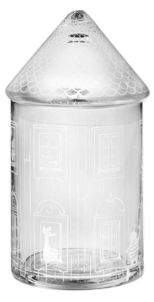Muurla Skleněná dóza Moominhouse 18,5cm