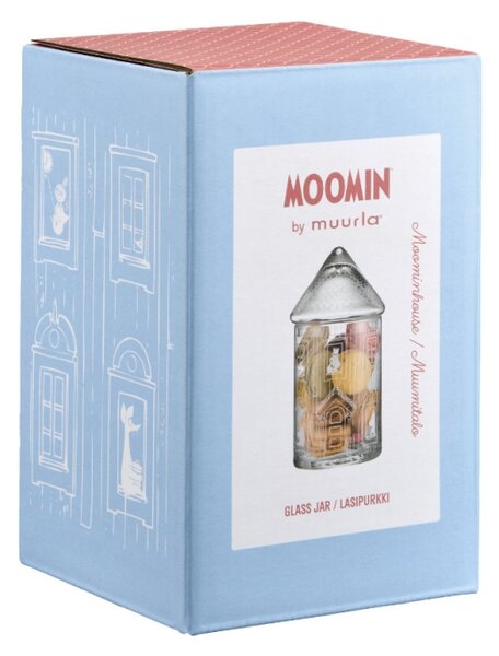 Muurla Skleněná dóza Moominhouse 18,5cm