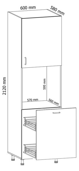 GALA D60P dolní skříňka kuchyň Prowansja