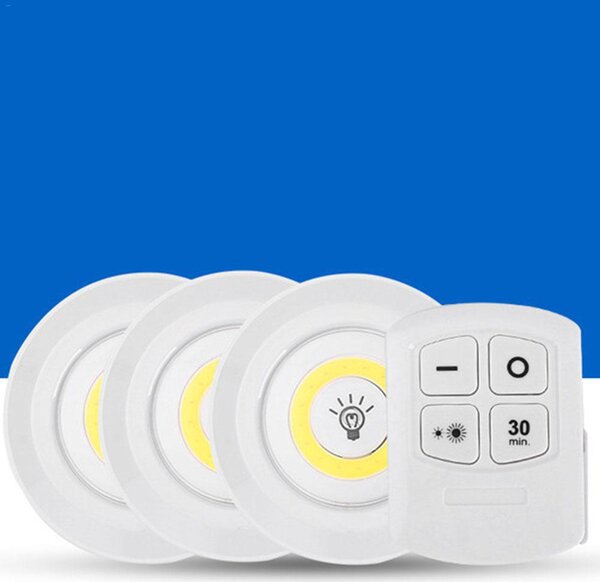 LED světlo s ovladačem 3ks