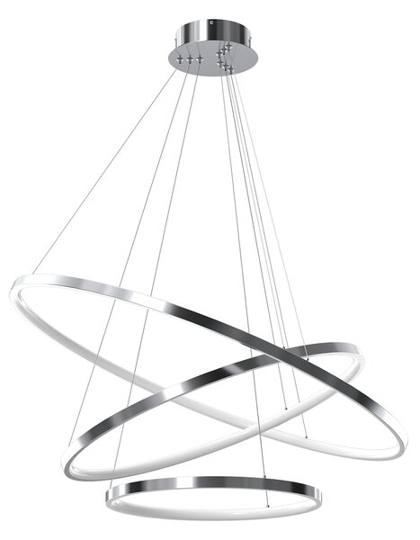 Závěsné LED svítidlo Hoop, 3x LED 93w, 4000k, ch