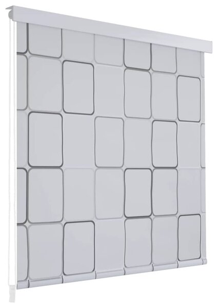 Sprchová roleta s čtvercovým vzorem | 120x240 cm