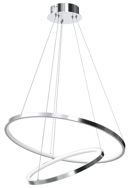 Závěsné LED svítidlo Hoop, 2x LED 51w, 4000k, ch