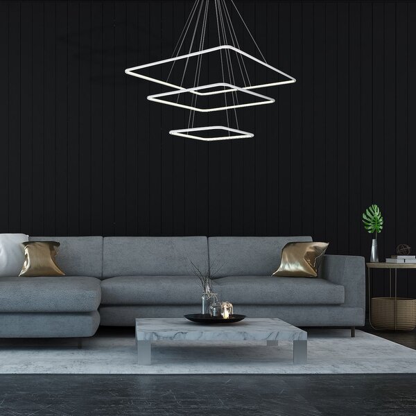Závěsné LED svítidlo Nix, 3x LED 117w, 3000k, w