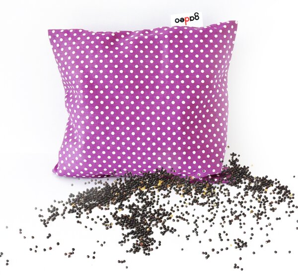 GADEO Řepkový polštářek LITTLE DOTS LILA do mikrovlnky