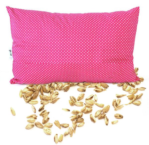 GADEO nahřívací špaldový polštářek LITTLE DOTS fuchsia Rozměry: 28x38 cm