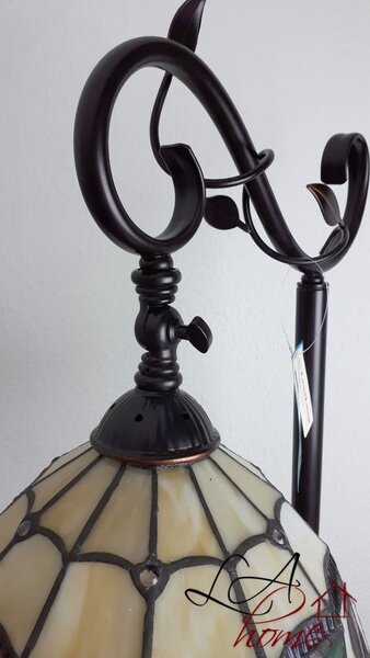 Stojací lampa Tiffany Rosalin - 40*27*152 cm / E27/60w - Clayre & Eef
