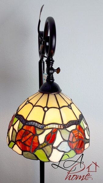 Stojací lampa Tiffany Rosalin - 40*27*152 cm / E27/60w - Clayre & Eef