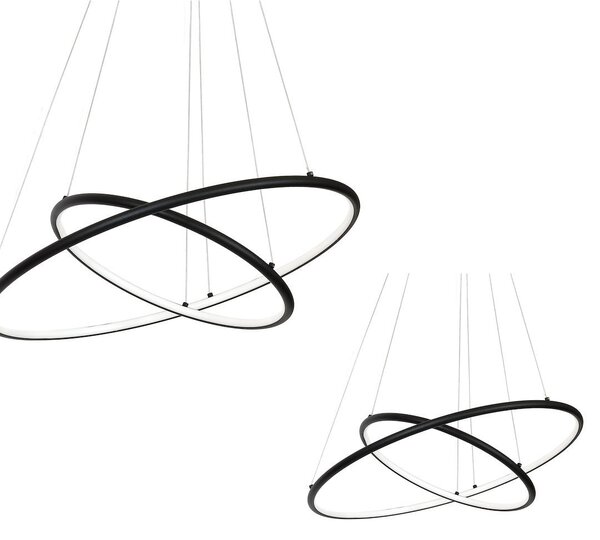 Závěsné LED svítidlo Orion, 2x LED 53w, 3000k, b