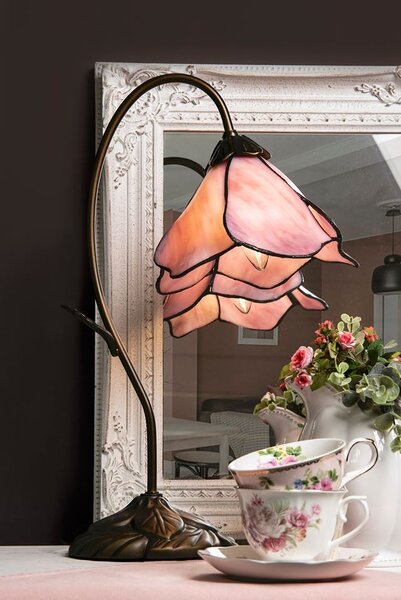 Stolní lampa Tiffany - Ø 31*48 cm 1x E14 - Clayre & Eef