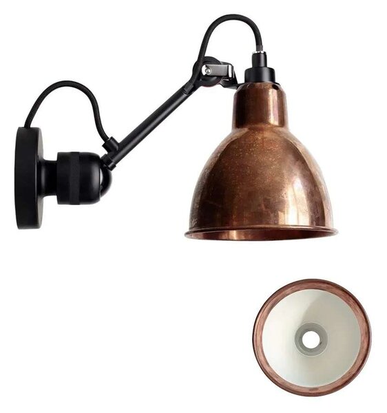 DCW - 304 Nástěnné Svítidlo Black/Raw Copper/WhiteLampe Gras - Lampemesteren