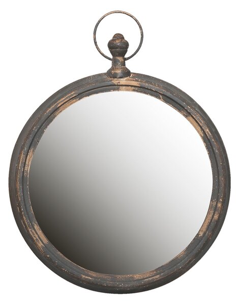 Kulaté retro zrcadlo ve tvaru stopek Raer - 62*6*78 cm