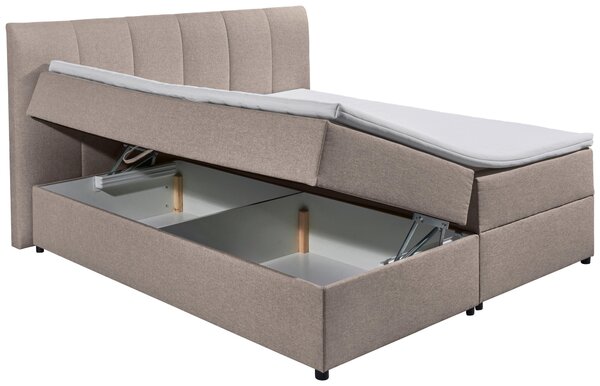 POSTEL BOXSPRING, 180/200 cm, jílová barva MID.YOU - Manželské postele, Online Only