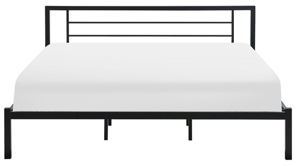 Postel Kov CUSSET 180 x 200 cm Černá