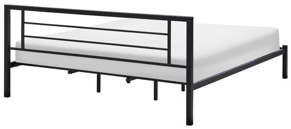 Postel Kov CUSSET 180 x 200 cm Černá