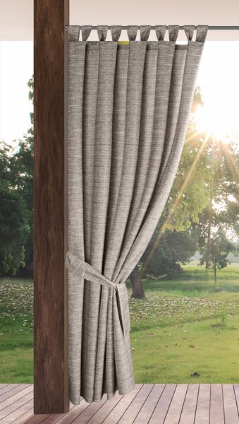 ZAHRADNÍ VODĚODOLNÝ ZÁVĚS NA POUTKÁCH GARDEN 155X240 CM HNĚDÁ